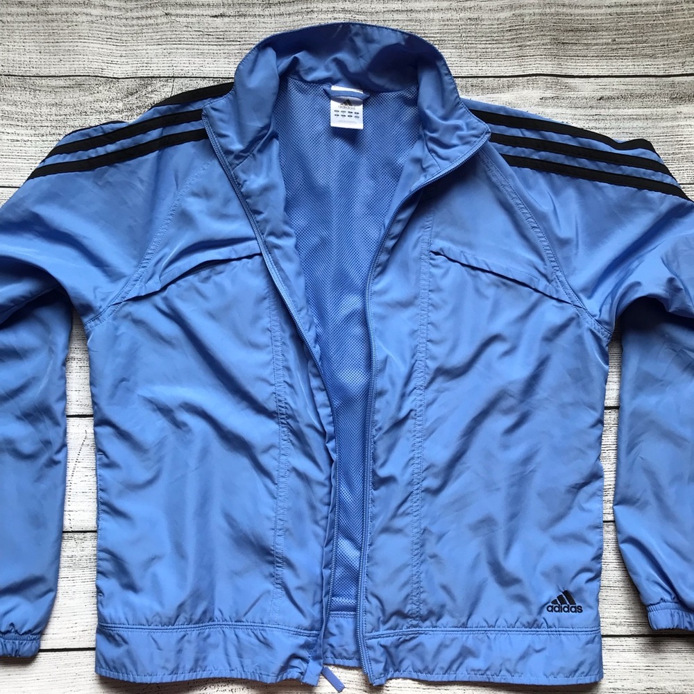 Adidas | Vintage 3 Stripe Purple Windbreaker